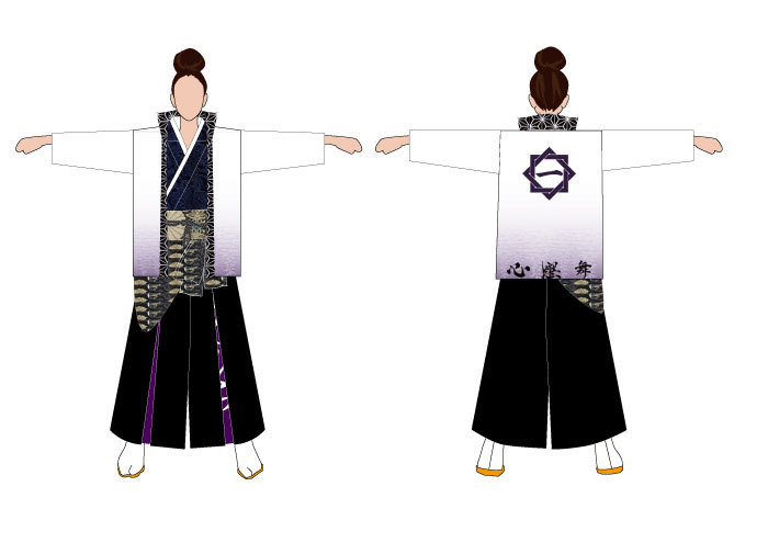 よさこい衣装・祭り衣装　　うらじゃ原曲連　一扇 ーHito Hiraー様 