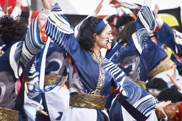 よさこい衣装・祭り衣装　　岡山うらじゃ連蓮雫様 