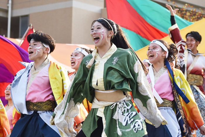 よさこい衣装・祭り衣装　　岡山うらじゃ連蓮雫様 